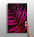 Fuschia Leaf Aluminum Print