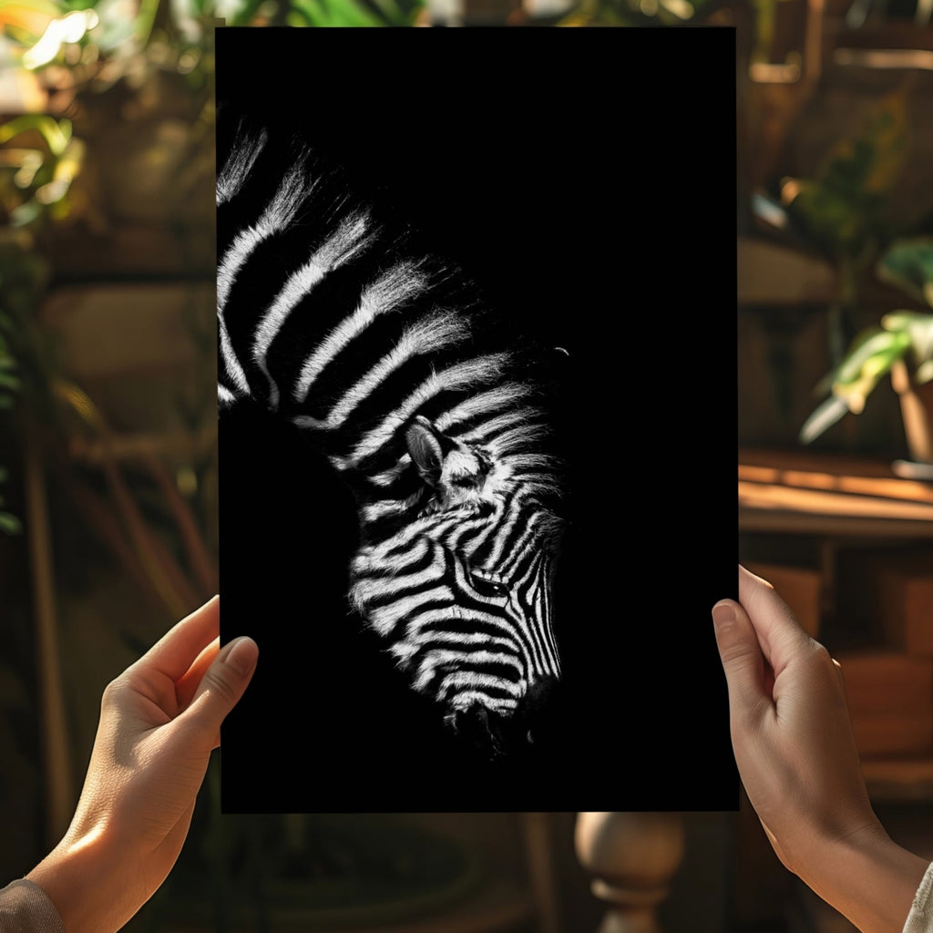 Zebra Aluminum Print