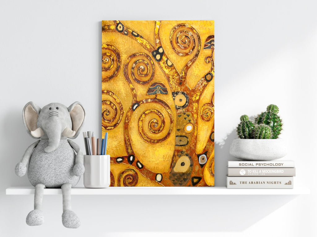Gustave Klimt Style Aluminum Print