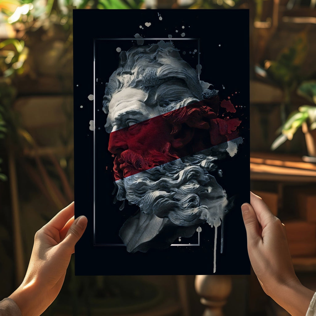Poseidon Red Aluminum Print
