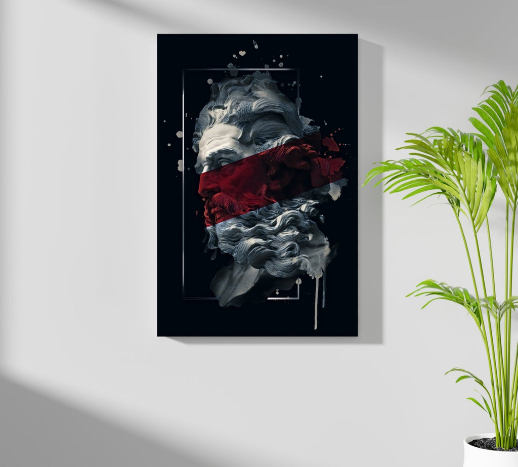 Poseidon Red Aluminum Print