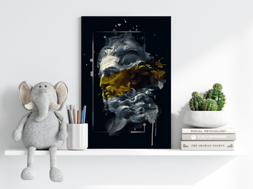 Poseidon Yellow Aluminum Print