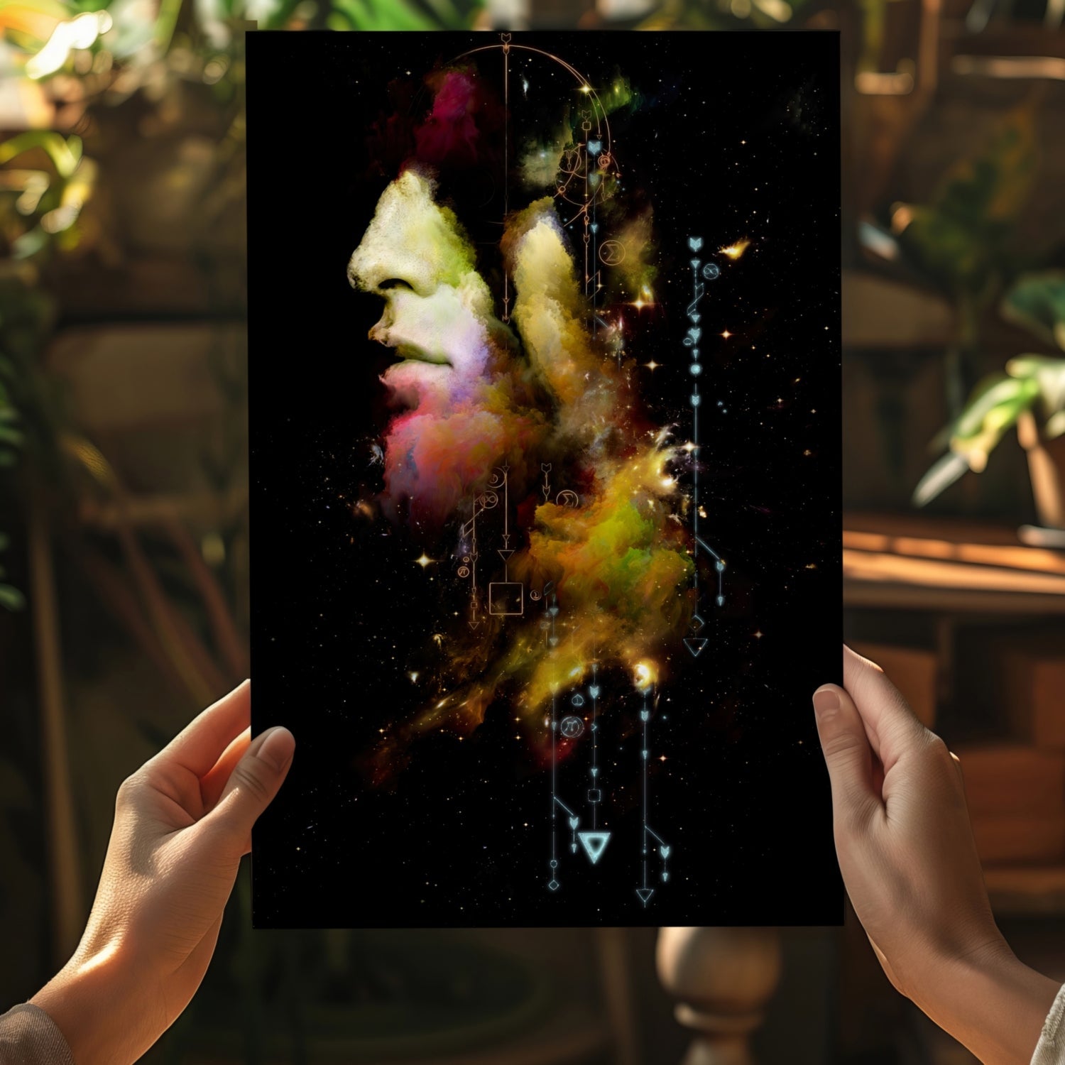 Abstract Man Aluminum Print