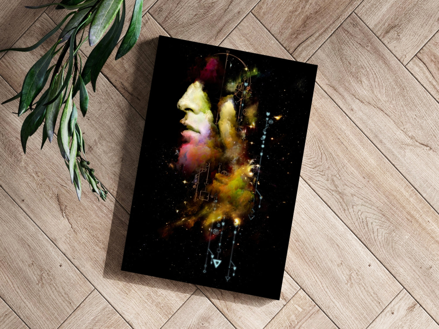 Abstract Man Aluminum Print