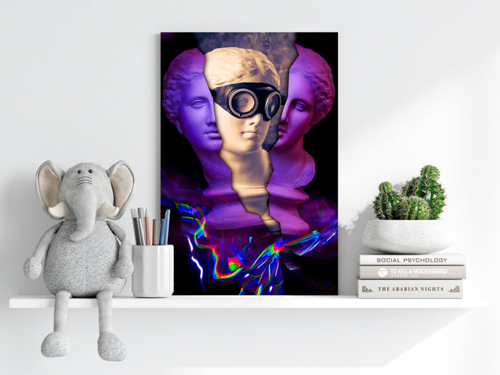 Contemporary Art Statue Aluminum Print