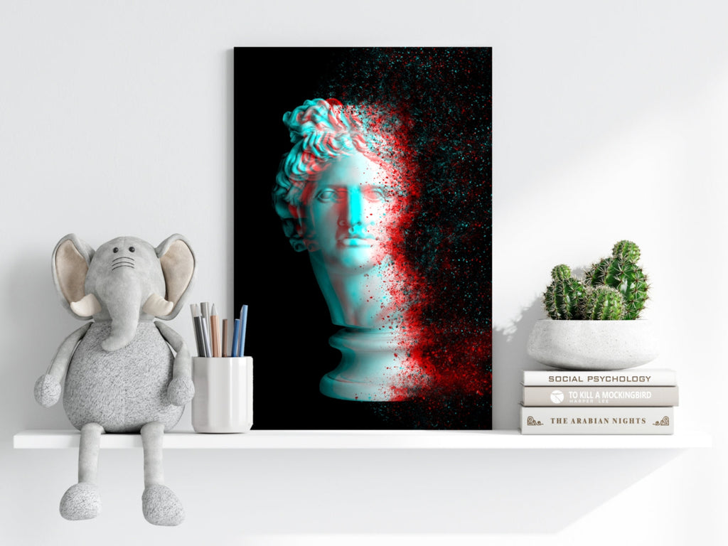 Statue Head Contemporary Aluminum Print