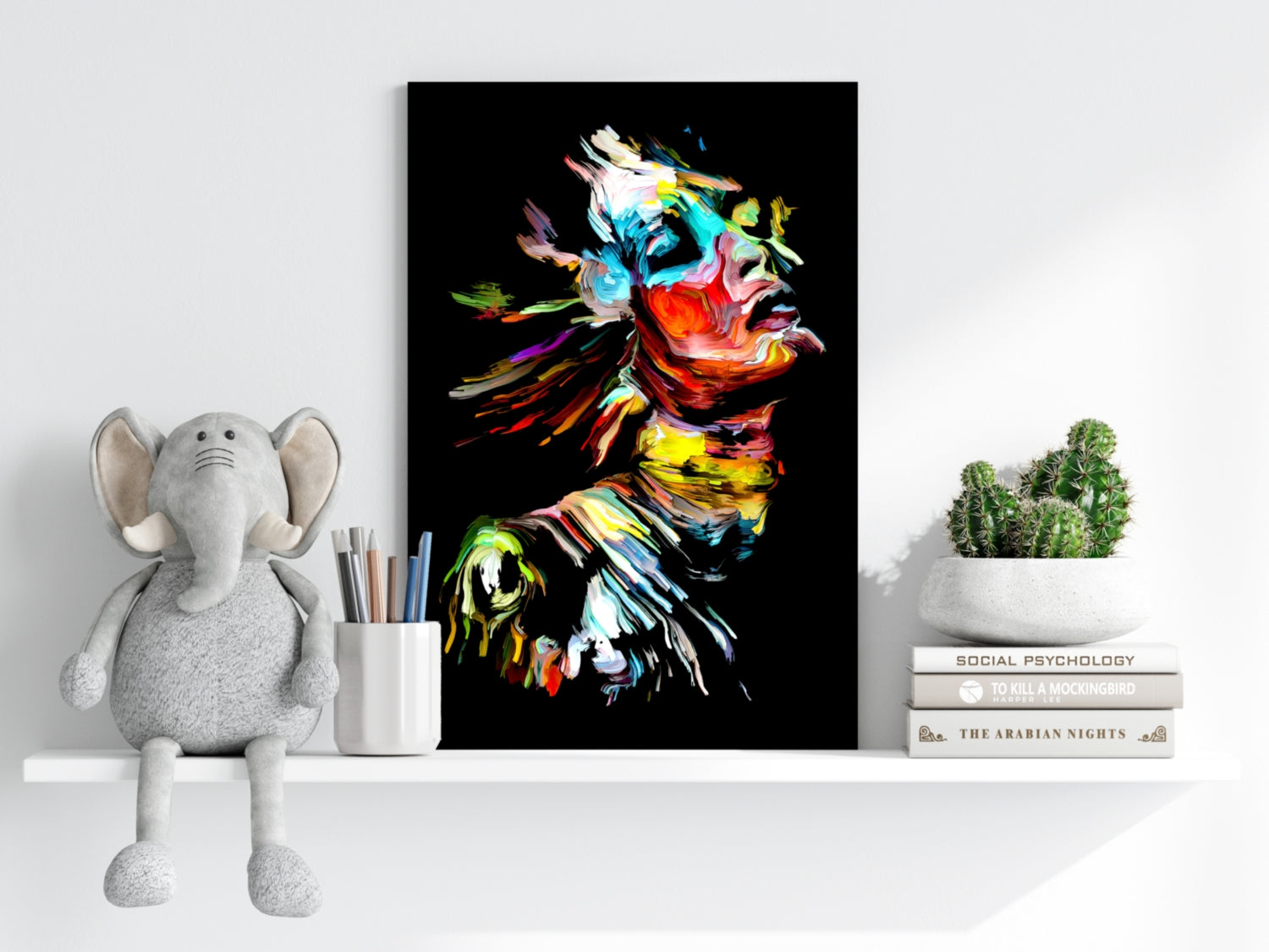 Colorful Portrait V2 Aluminum Print