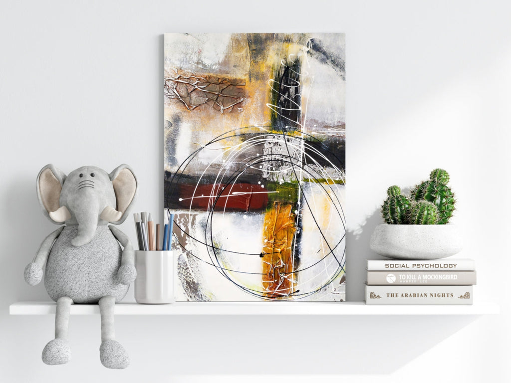 Modern Art Lines V2 Aluminum Print
