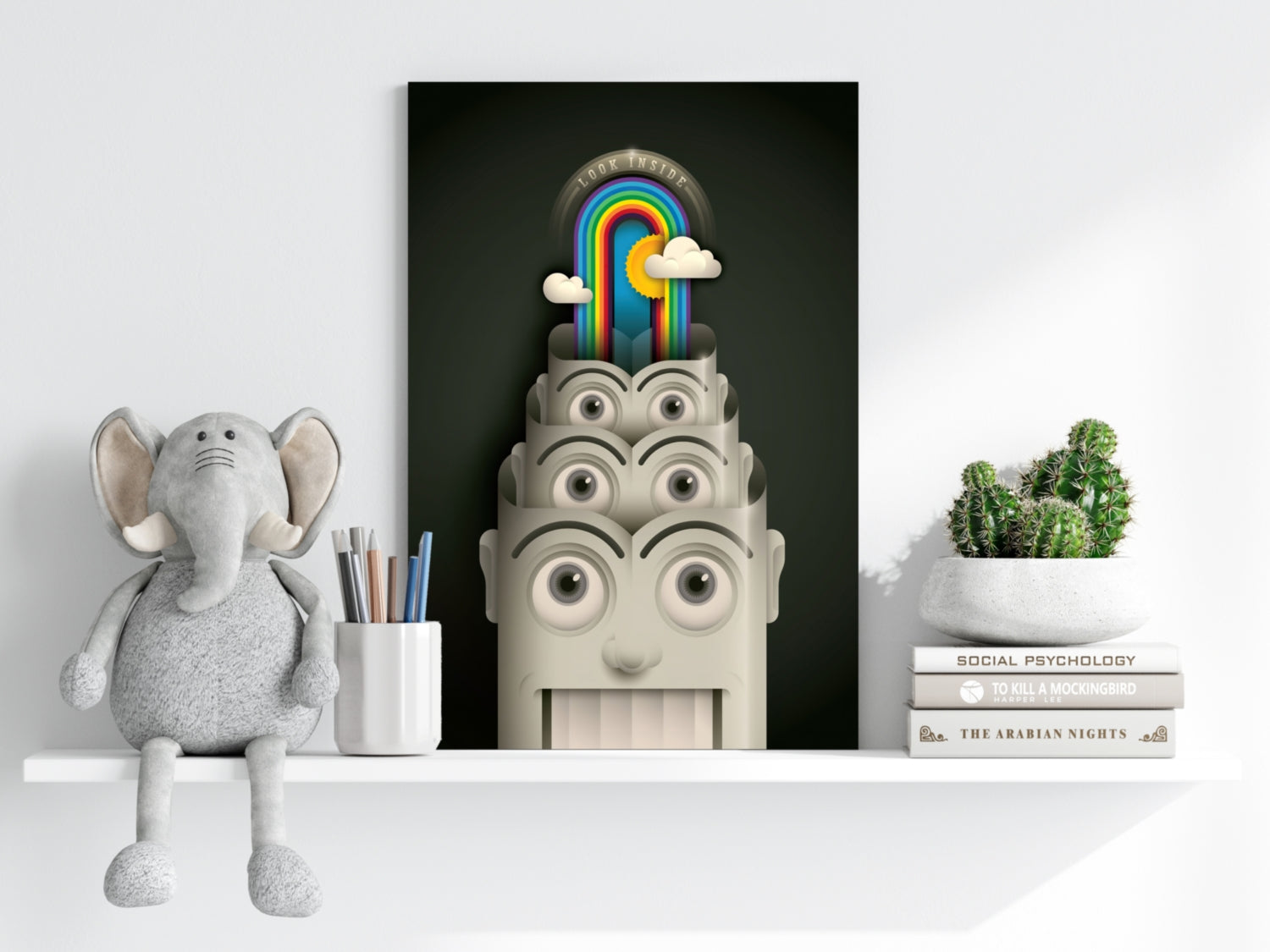 Colorful Mind Aluminum Print