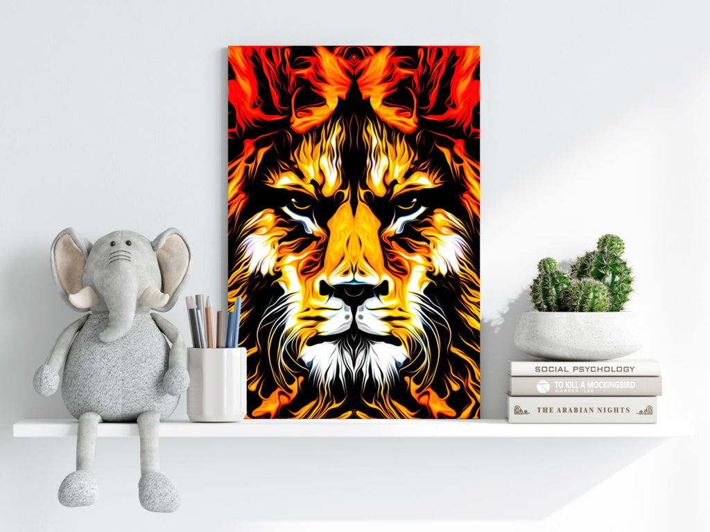 Lion Aluminum Print