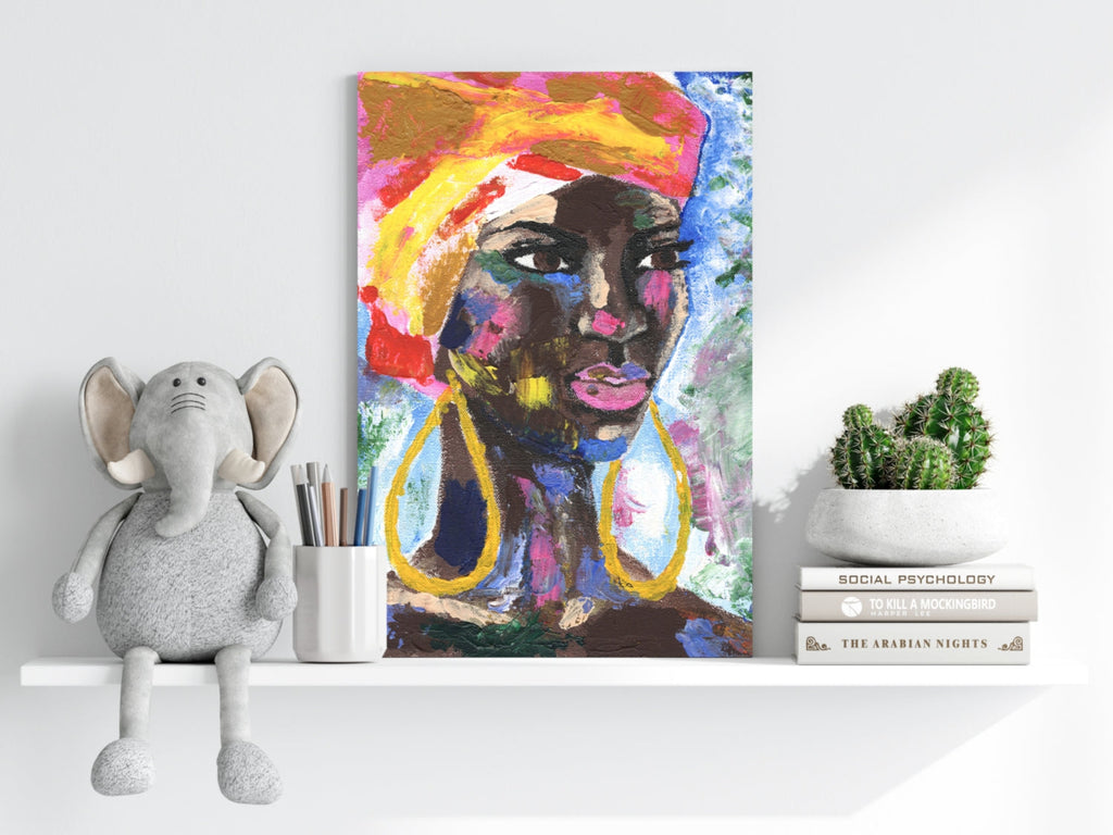African Woman Aluminum Print