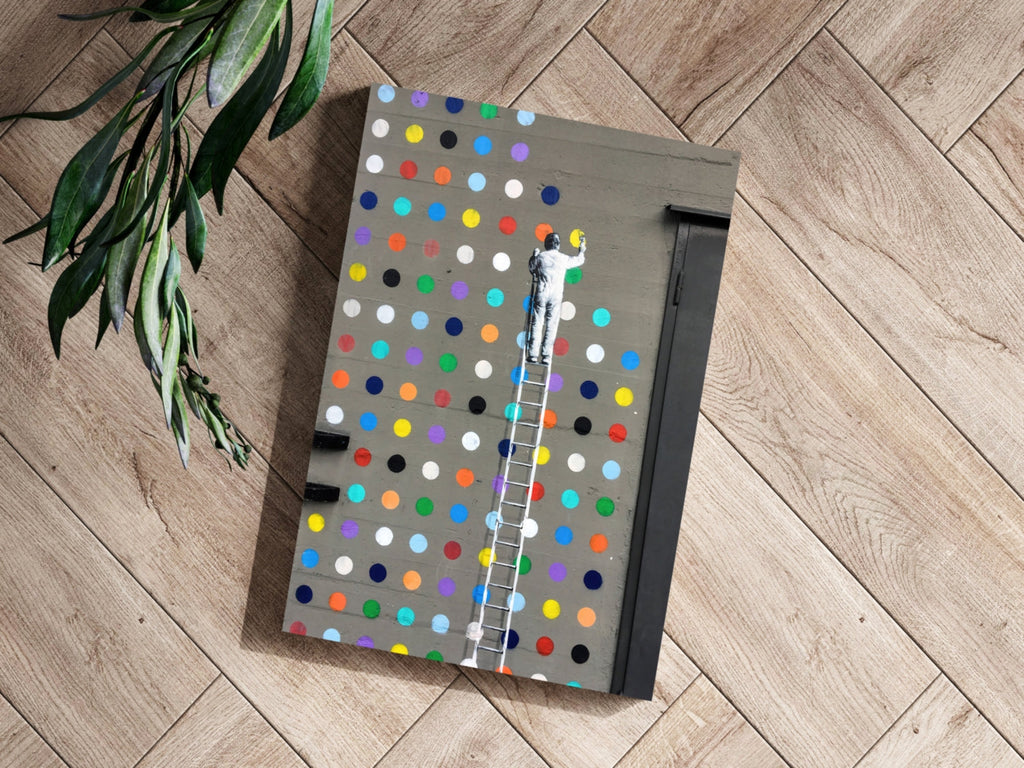 Banksy Dots Aluminum Print