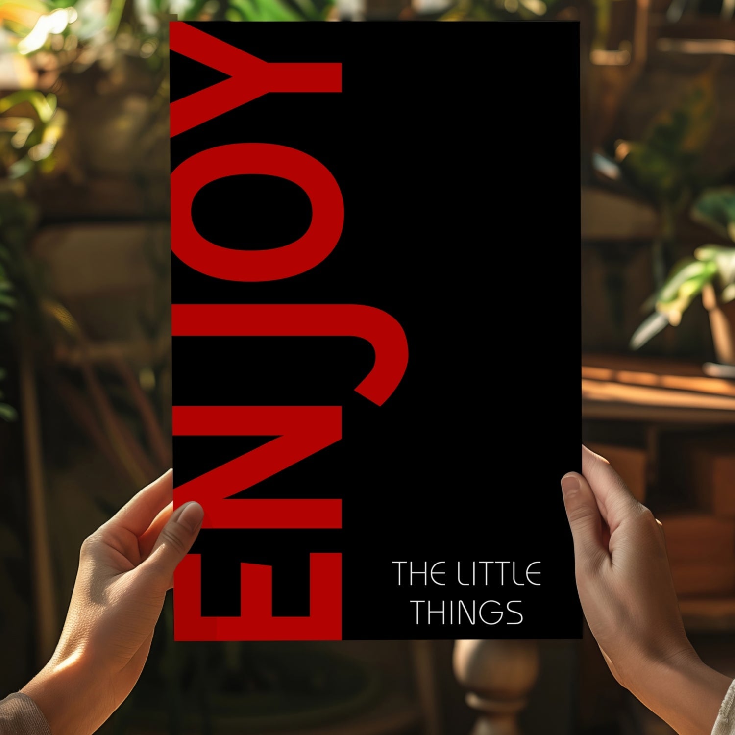 Enjoy The Little Things Aluminum Print