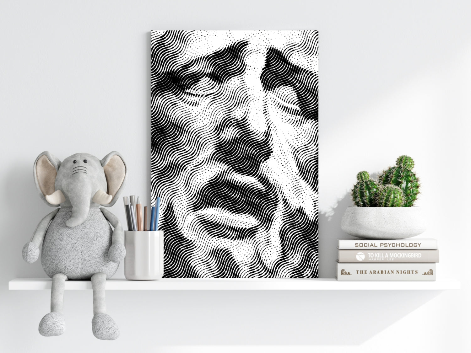 Statue Head Contemporary Aluminum Print