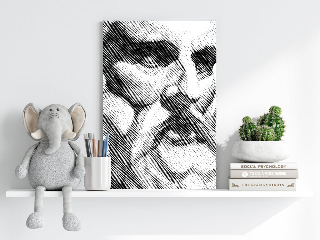 Statue Head Contemporary Aluminum Print