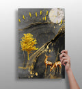 Abstract Deers Aluminum Print