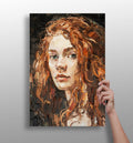 Young Woman Portrait Aluminum Print