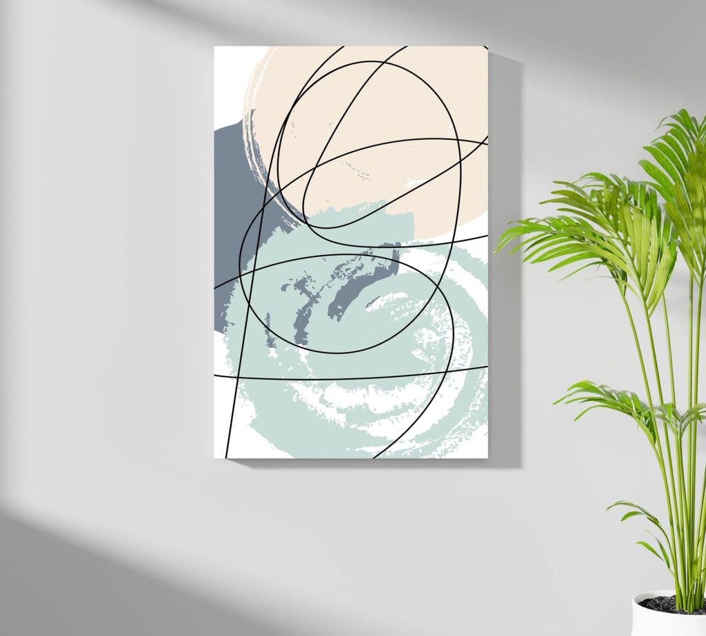 Abstract Lines Aluminum Print
