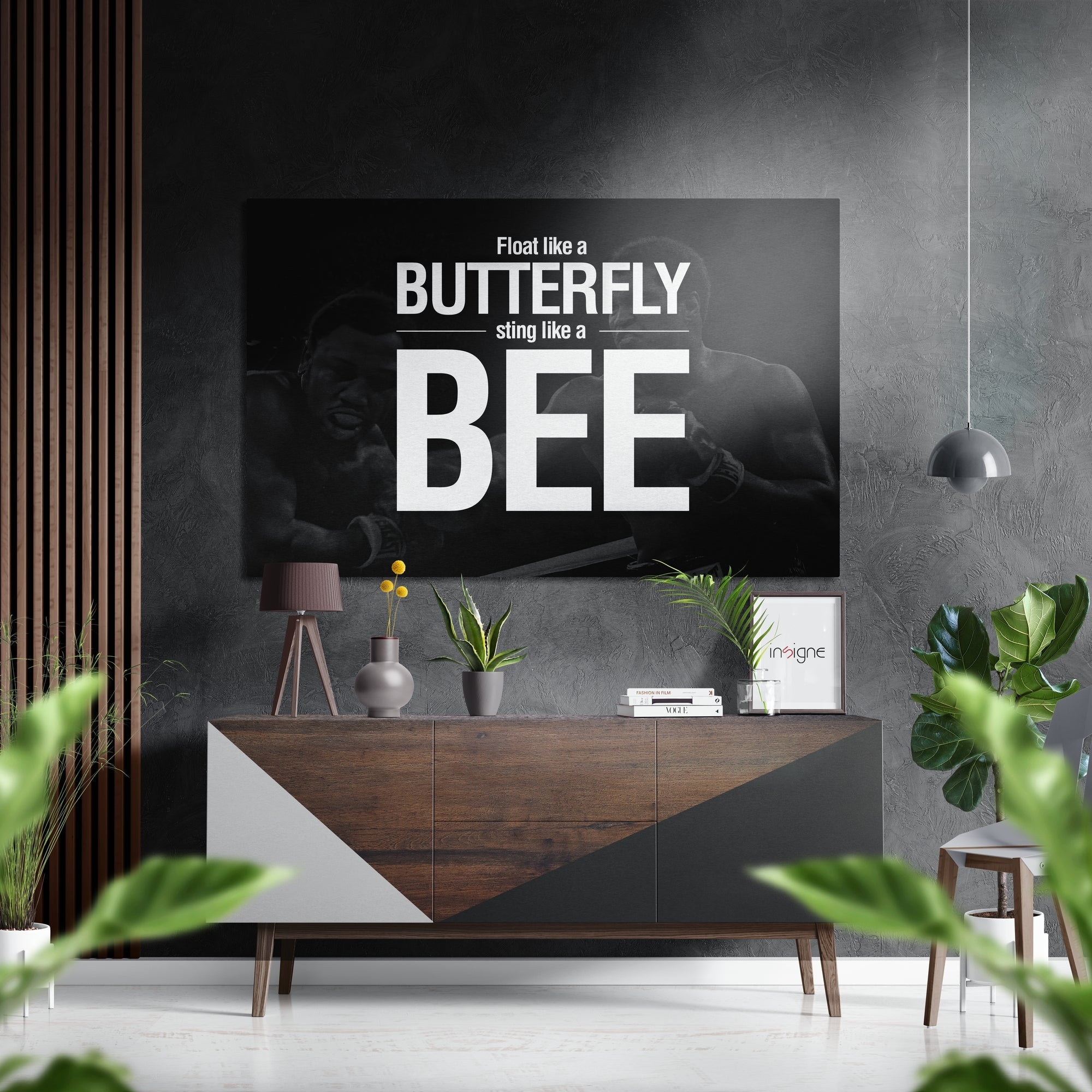 Muhammad Ali Brushed Aluminium Dibond Wall Art