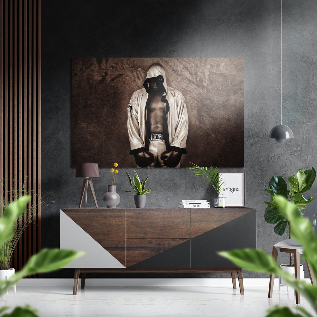 Muhammad Ali Brushed Aluminium Dibond Wall Art
