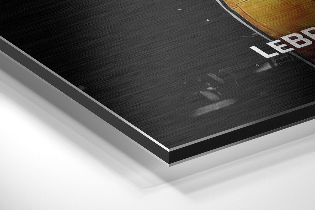 LeBron James Brushed Aluminium Dibond Wall Art