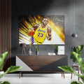 LeBron James Brushed Aluminium Dibond Wall Art