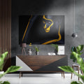 Yellow Stance Brushed Aluminium Dibond Wall Art
