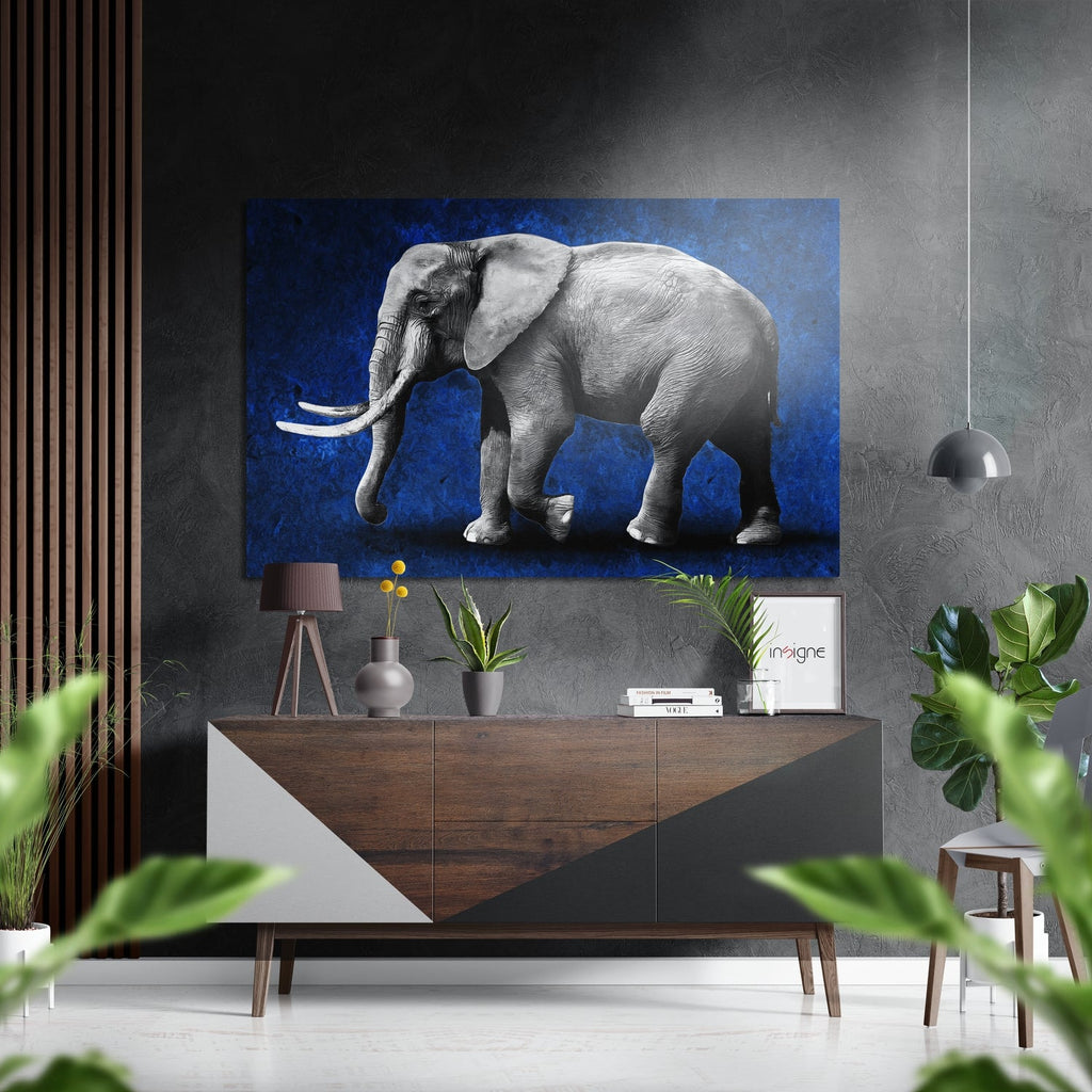 Elephant Brushed Aluminium Dibond Wall Art
