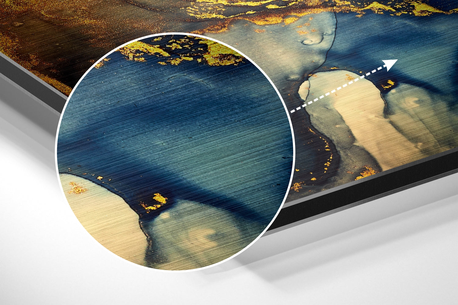 Marbleous Brushed Aluminium Dibond Wall Art