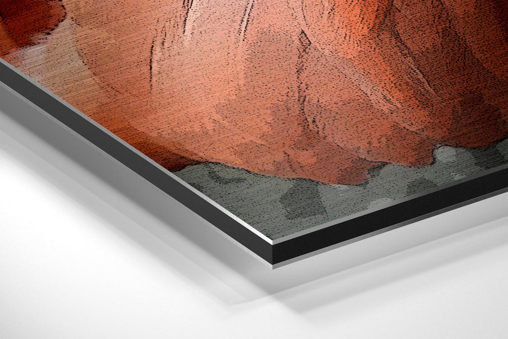 Flamingo Brushed Aluminium Dibond Wall Art