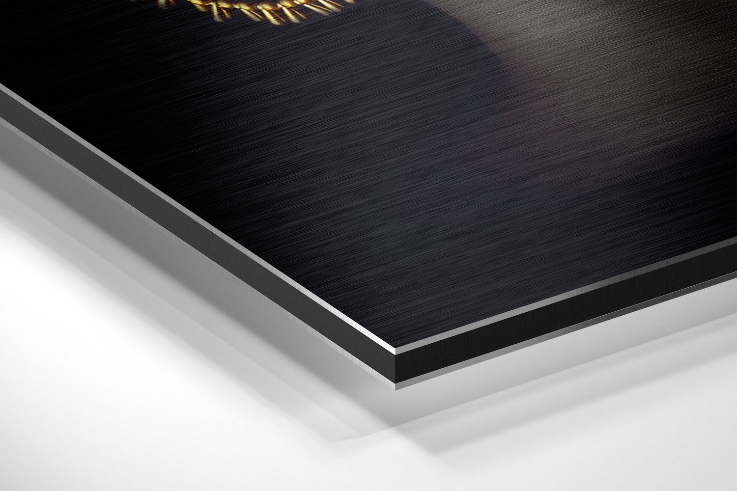 Golden Woman Brushed Aluminium Dibond Wall Art