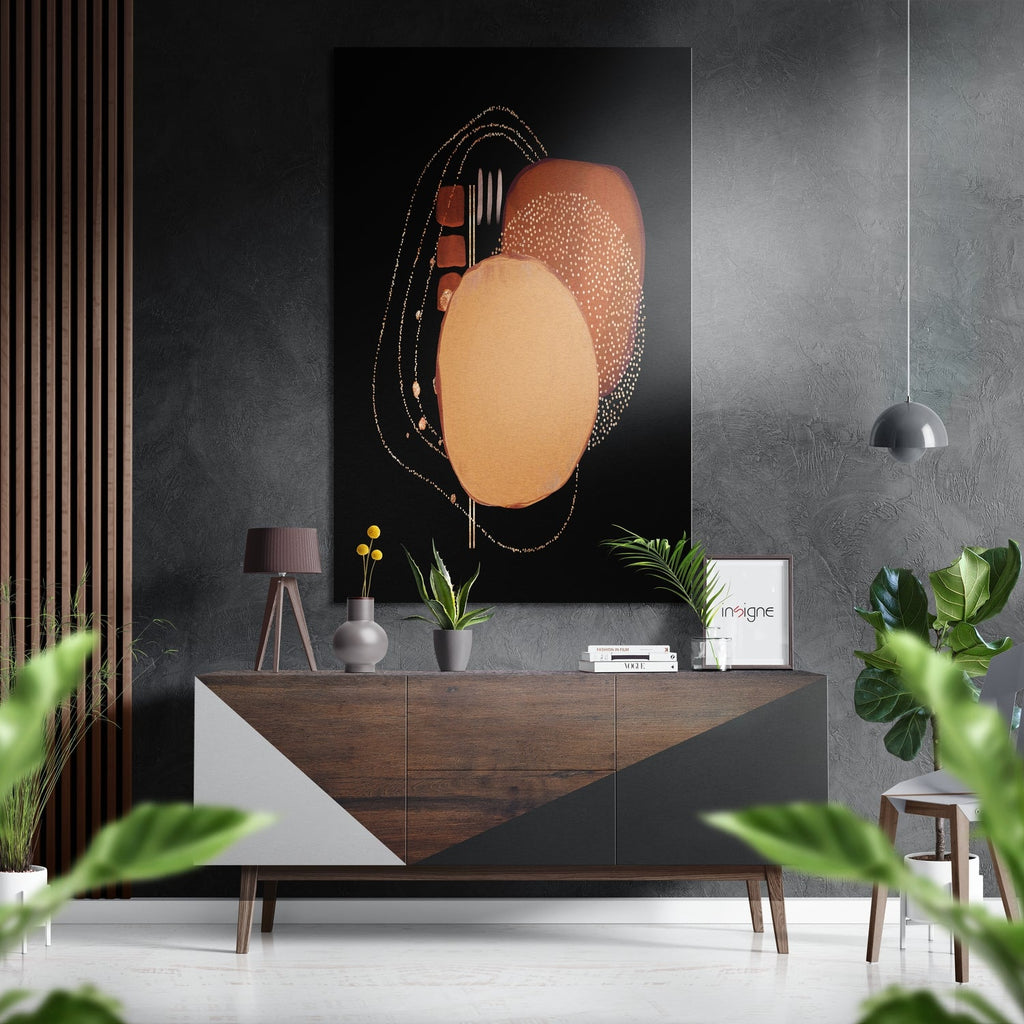 Shapes Brushed Aluminium Dibond Wall Art