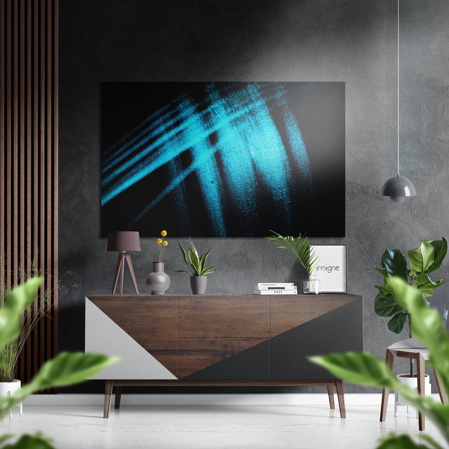 Brushstroke Brushed Aluminium Dibond Wall Art