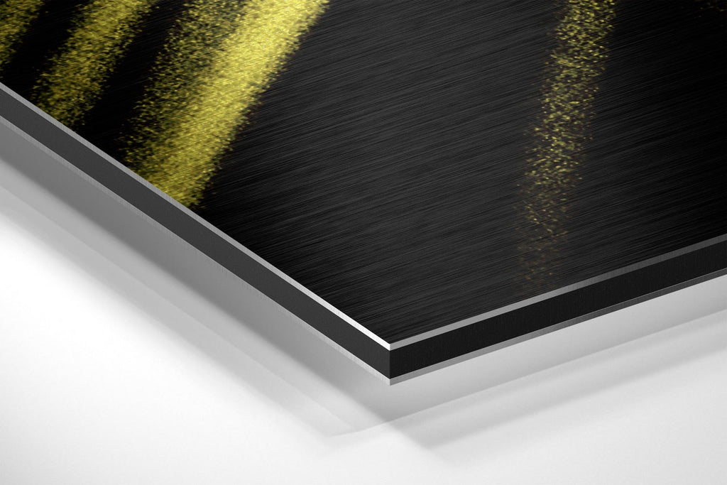 Brushstroke Brushed Aluminium Dibond Wall Art