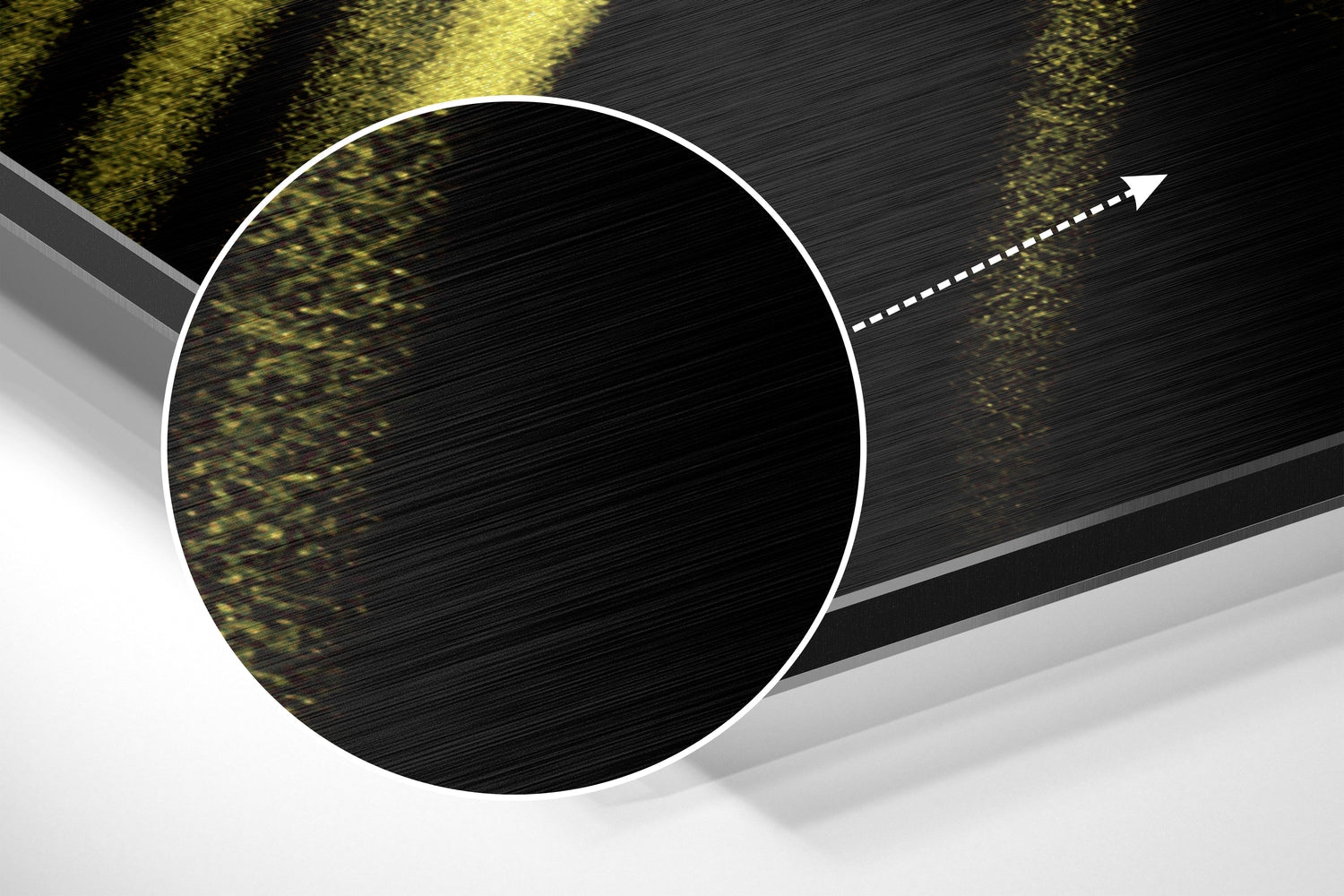 Brushstroke Brushed Aluminium Dibond Wall Art