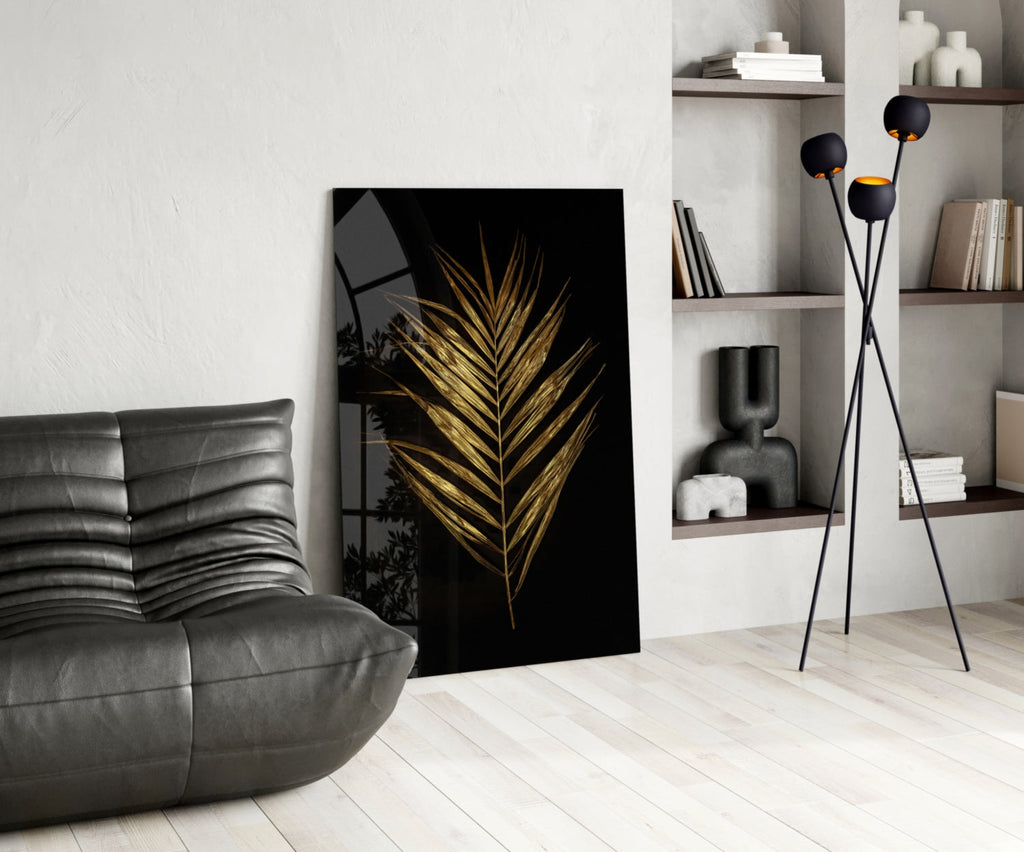 Feather Glass Wall Art