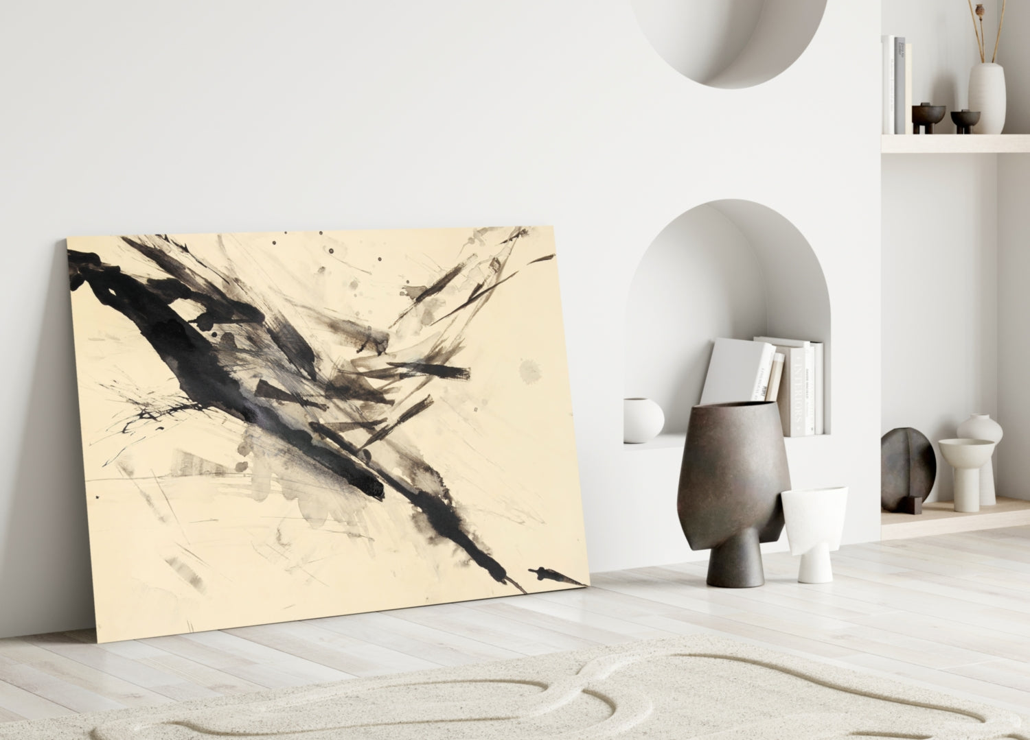 Abstract Glass Wall Art