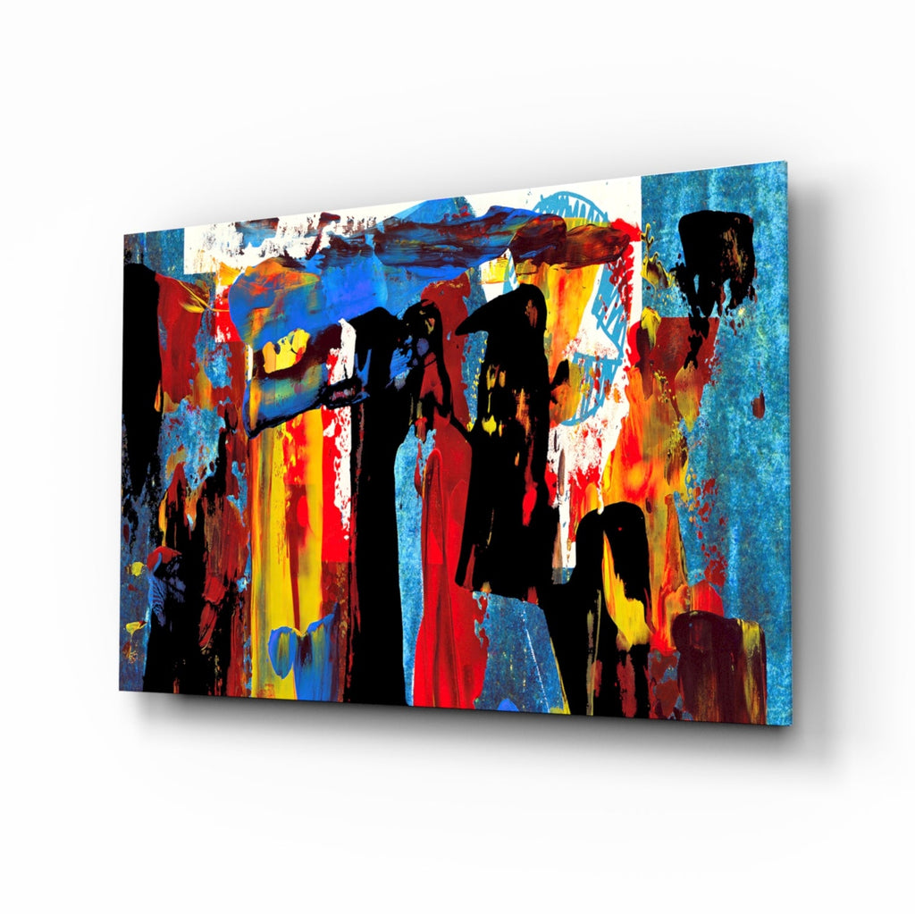 Abstract Glass Wall Art