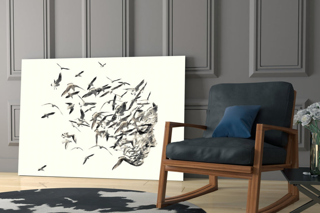Free Thoughts Glass Wall Art