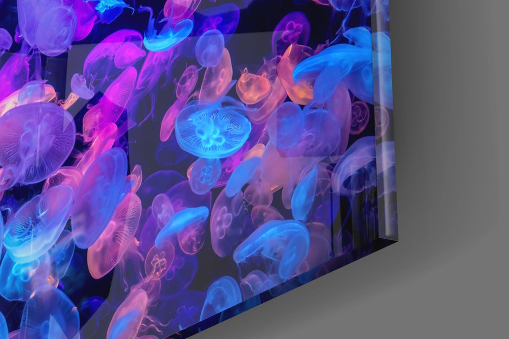 Jellyfish Glass Wall Art