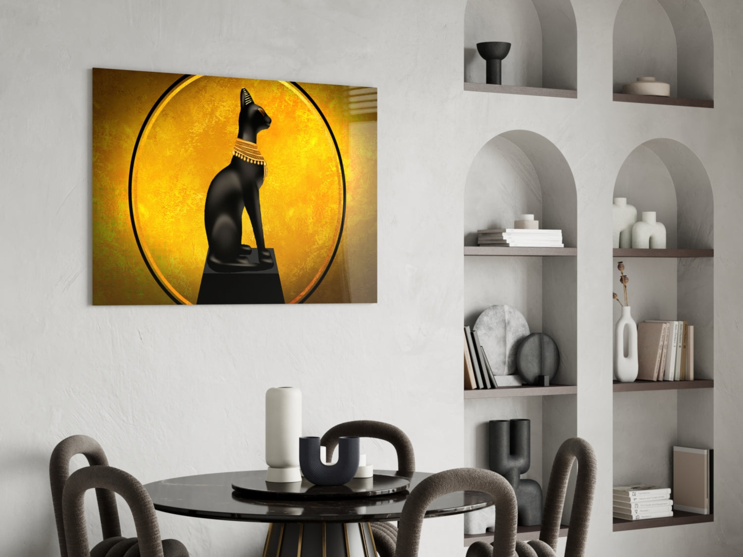 Cat Glass Wall Art