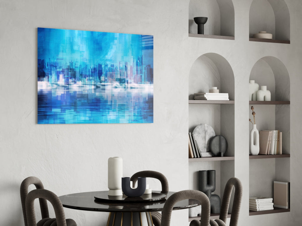 Abstract Glass Wall Art