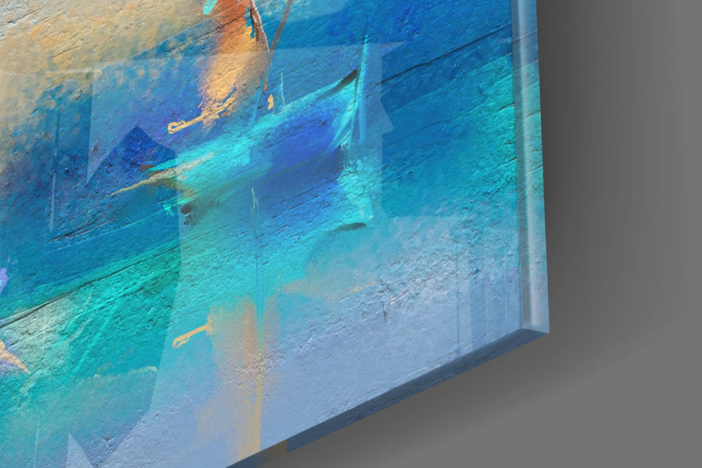 Sailboat Glass Wall Art