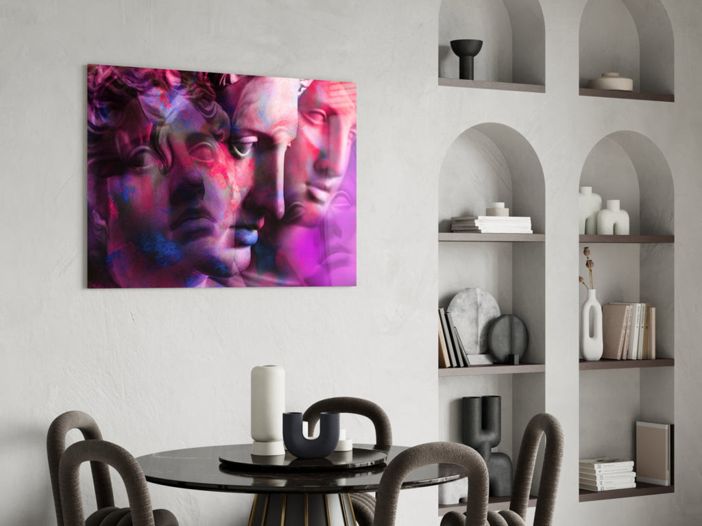 Statues Glass Wall Art