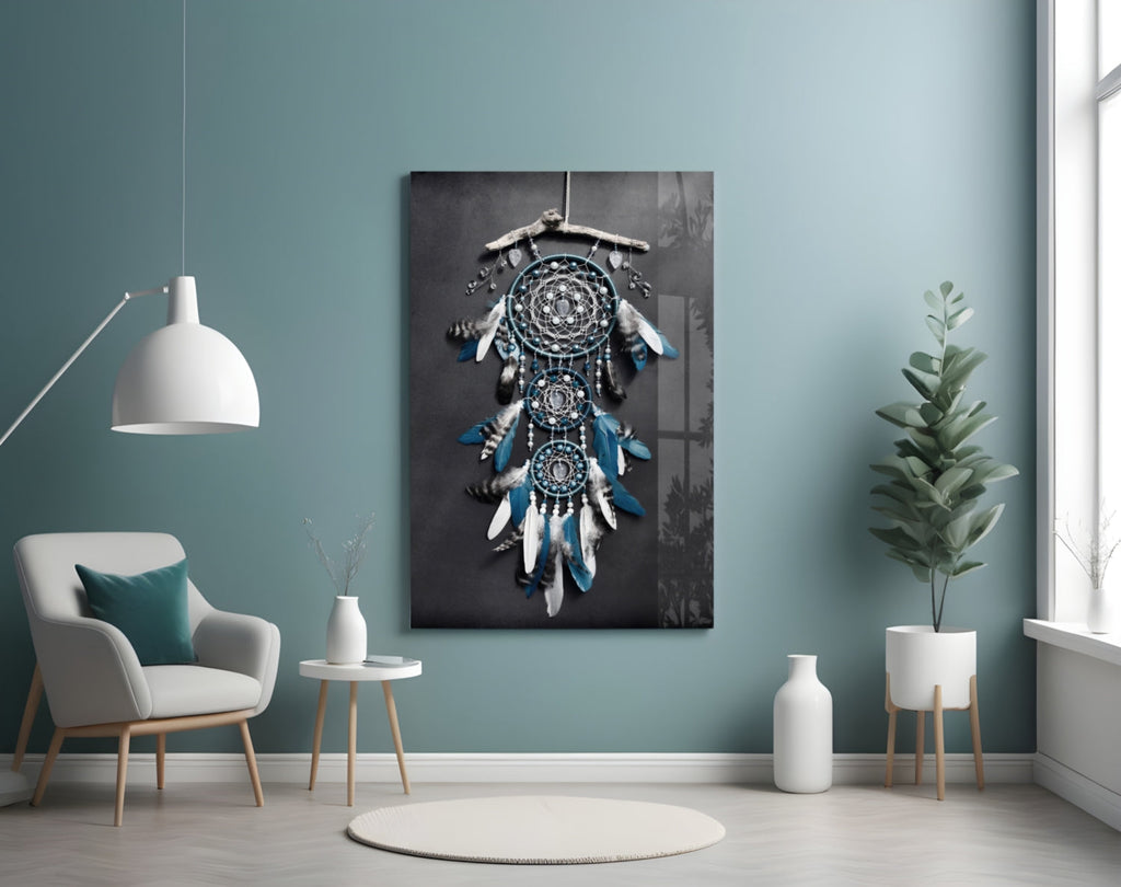 Dreamcatcher Glass Wall Art