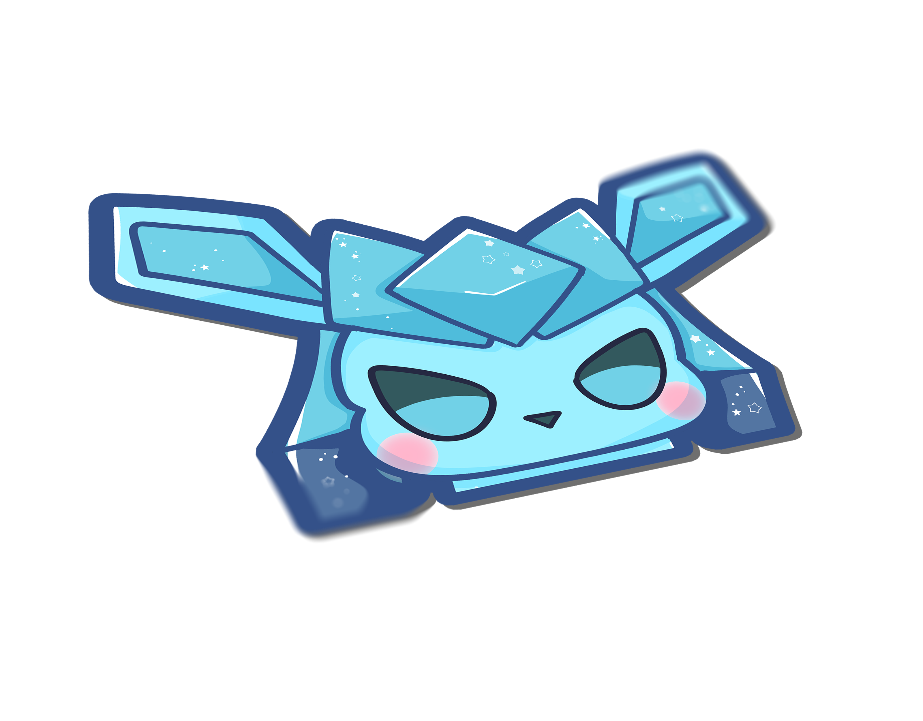 Pokemon: Glaceon Eeveelution Peeker