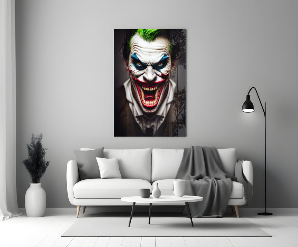 The Smile of Joker Glass Art || Designer Collection