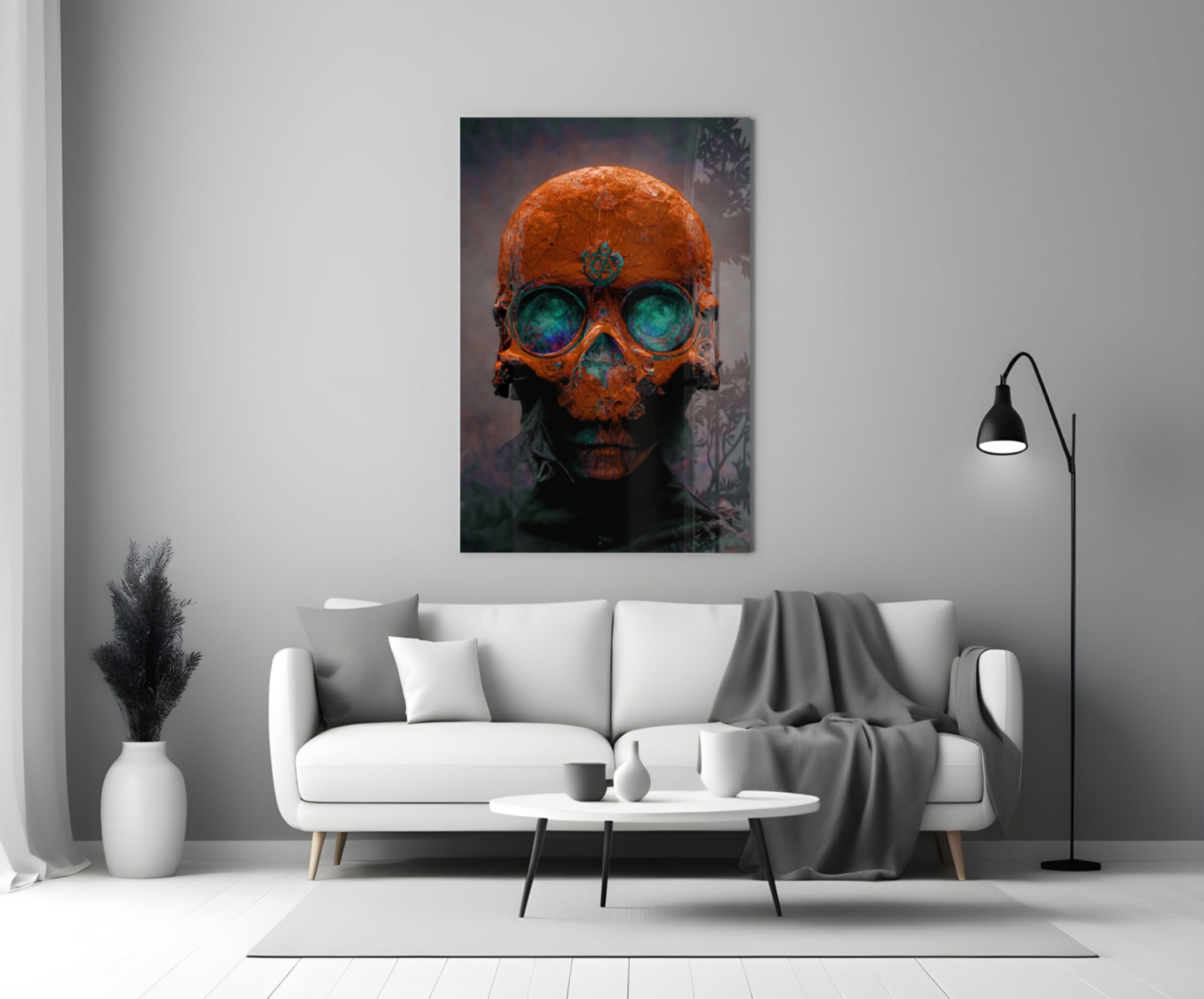 Skull Glass Art  || Designer Collection