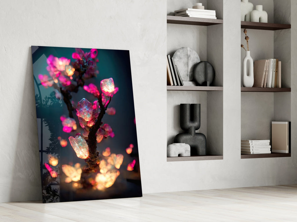 Fire Blooms Glass Art  || Designer Collection
