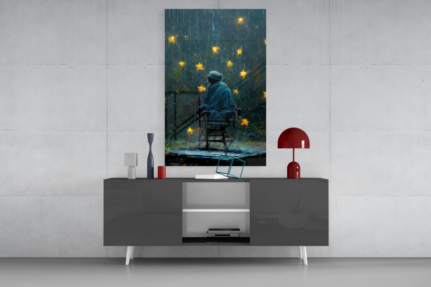 Star Rain Glass Art  || Designer Collection